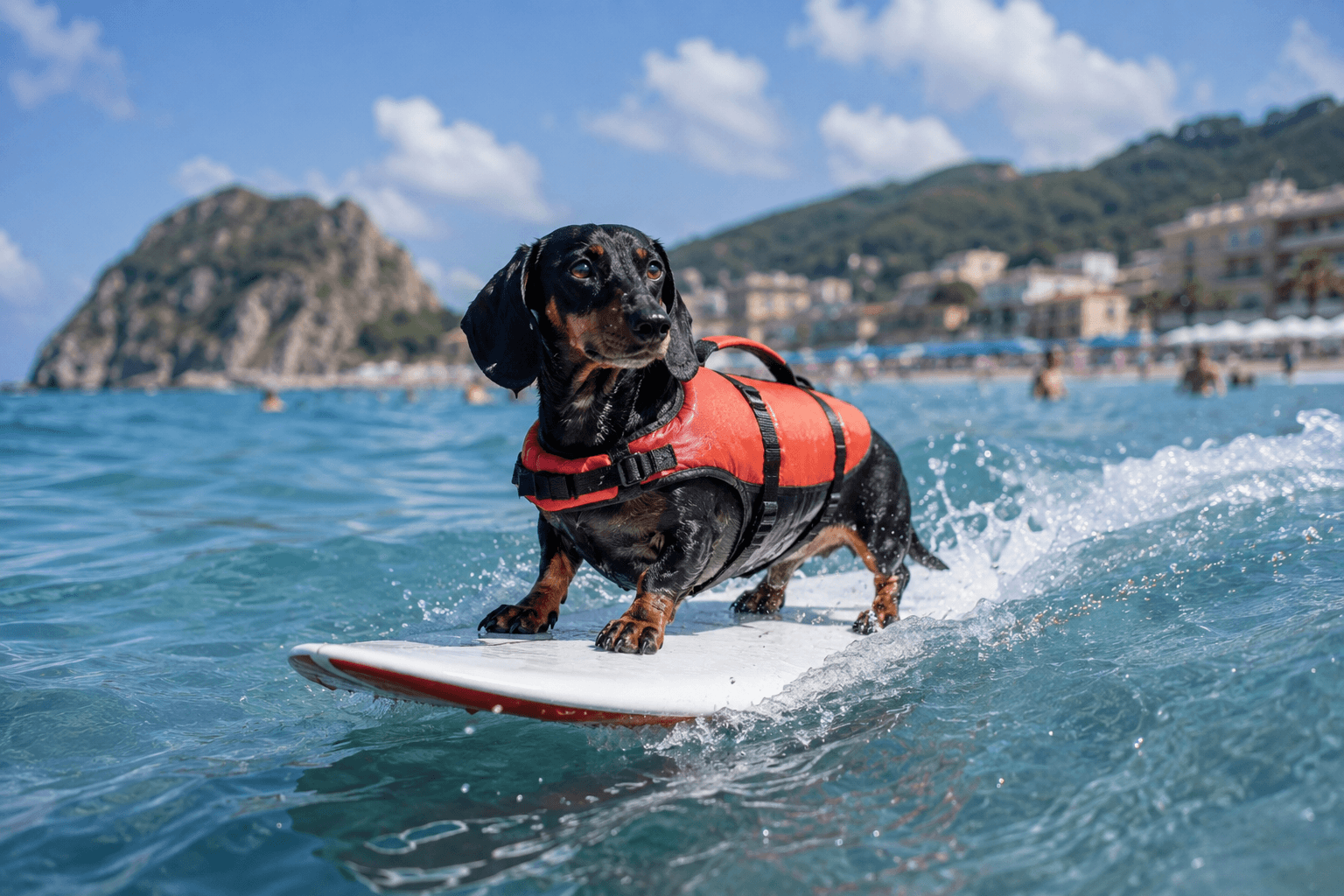 Margot, la bassotta surfista di Spotorno conquista il web: la cagnolina che cavalca le onde è una star dei social 1 Living Liguria | margot bassotta surfista spotorno star dei social
